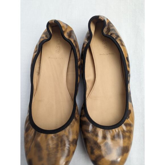 J. Crew Flats Size 8.5 Lula Leopard Ballet Business Casual Office Professional - Picture 7 of 9